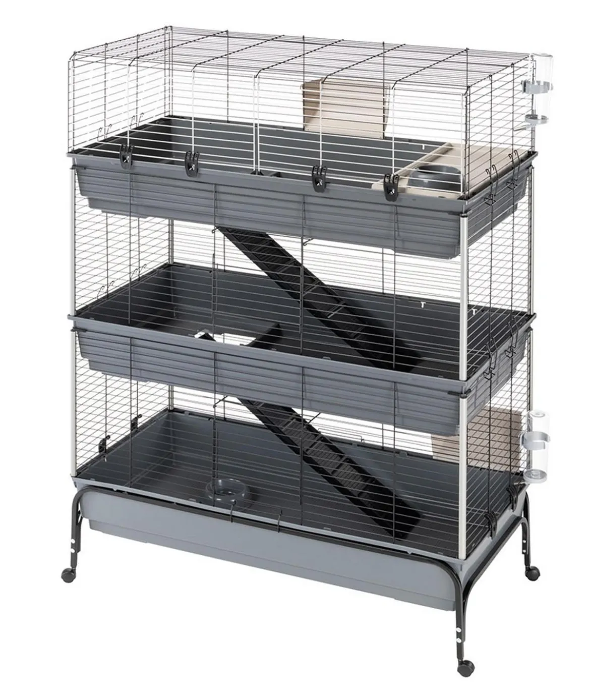 ferplast Nagerheim Rabbit 120 Tris, grau, ca. B118/H166/T58 cm