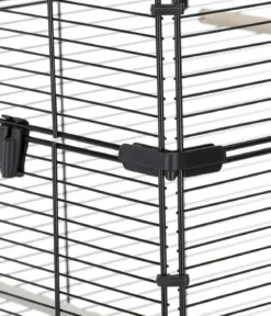 ferplast Vogelheim Planeta, schwarz, ca. B99,5/H170/T53 cm