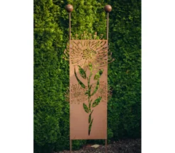 Ferrum Metall-Stecker Pusteblume, 54 x 208 cm, rost