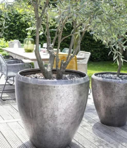 fleur ami Kunststoff-Topf Grace, konisch, silber