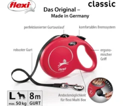 flexi® Hundeleine Gurt-Leine Classic, L, 8 m