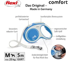 flexi® Hundeleine Gurt-Leine Comfort, M, 5 m