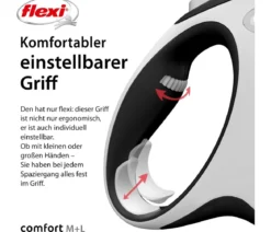 flexi® Hundeleine Gurt-Leine Comfort, L, 8 m