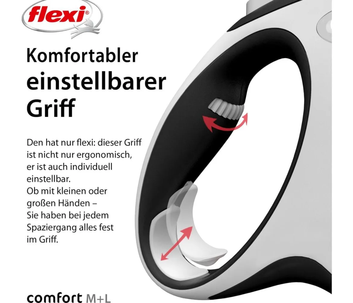 flexi® Hundeleine Gurt-Leine Comfort, L, 8 m