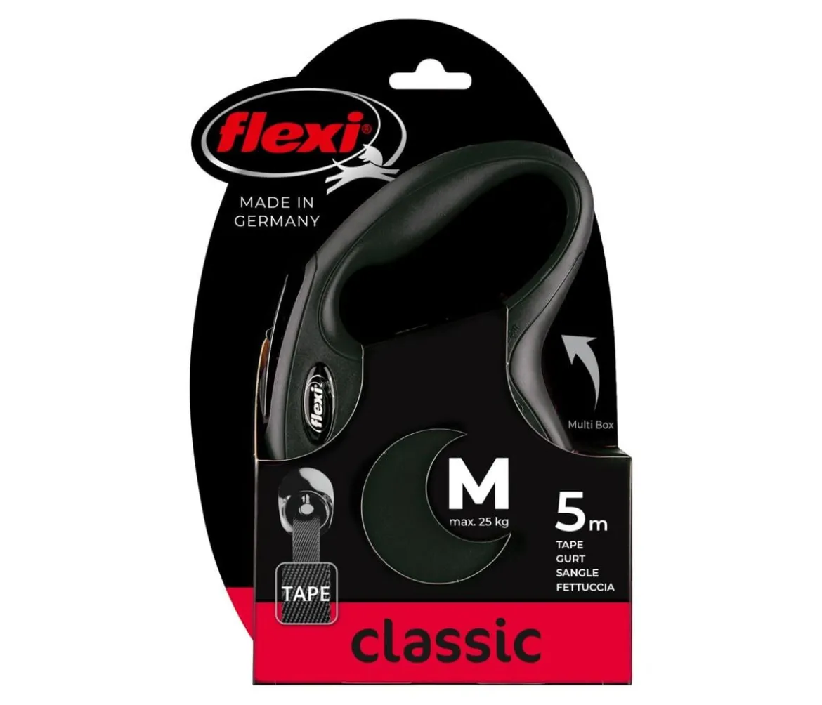 flexi® Hundeleine Gurt-Leine Classic, M, 5 m