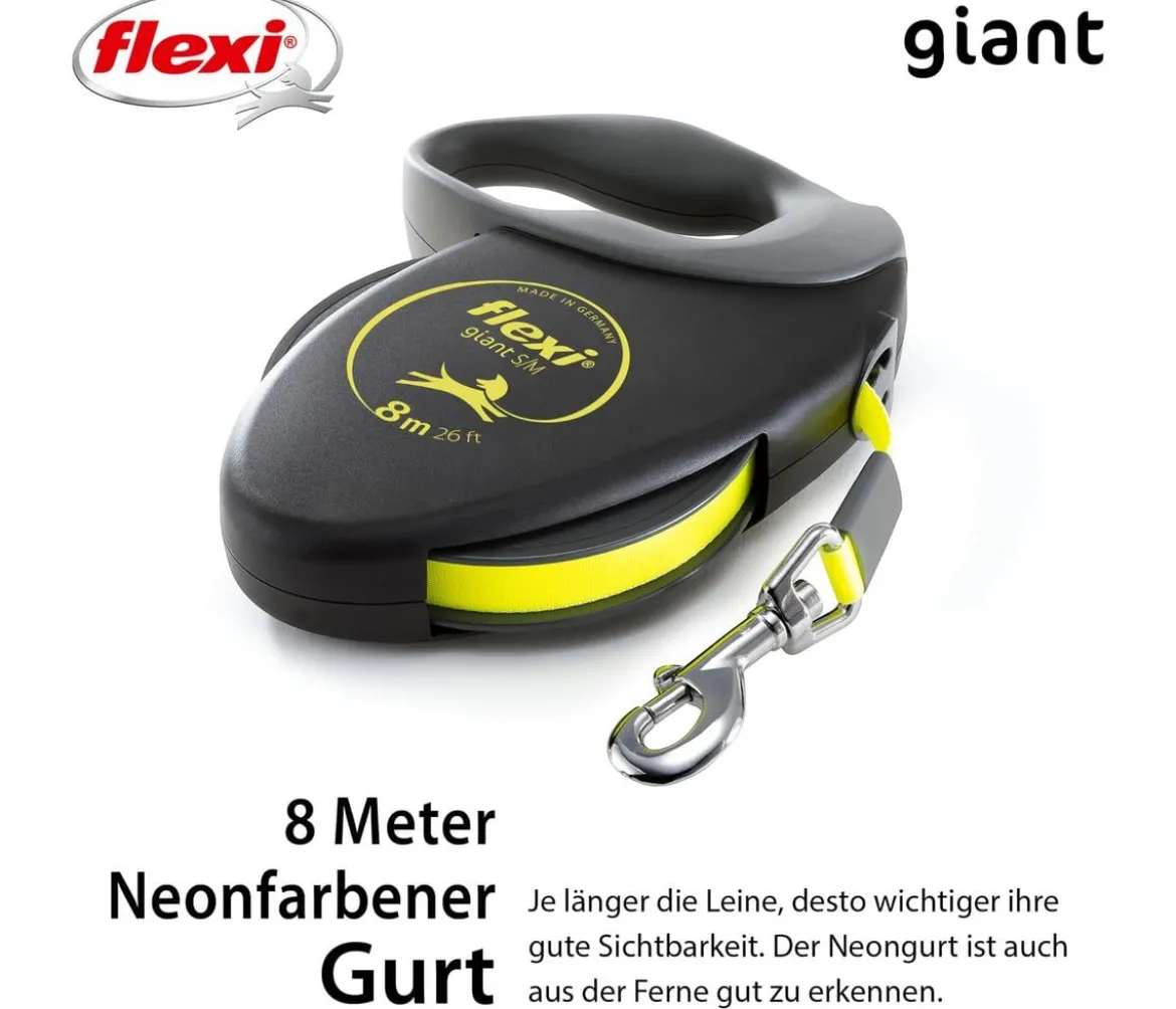 flexi® Hundeleine Gurt-Leine Giant, 8 m