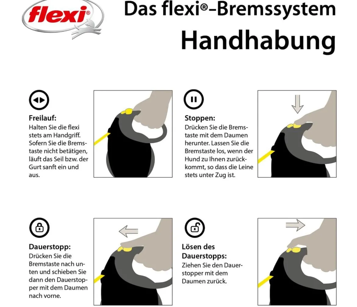 flexi® Hundeleine Gurt-Leine Giant, 8 m