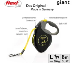 flexi® Hundeleine Gurt-Leine Giant, L, 8 m