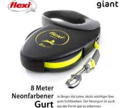flexi® Hundeleine Gurt-Leine Giant, L, 8 m