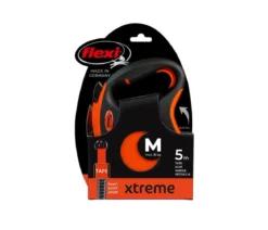 flexi® Hundeleine Gurt-Leine XTREME, M, schwarz/orange, 5 m