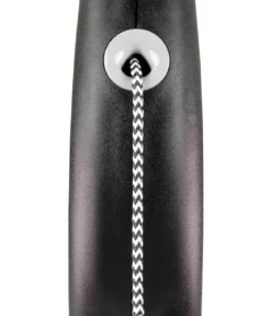 flexi® Hundeleine Seil-Leine Black Design, M, 5 m