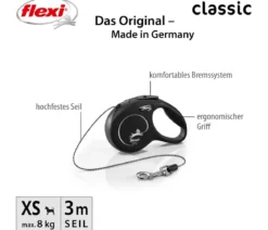 flexi® Hundeleine Seil-Leine Classic, XS, 3 m