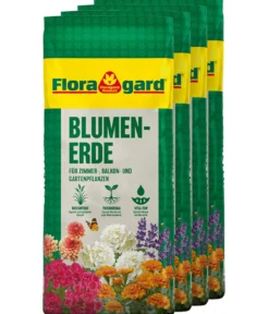 Floragard Blumenerde, 4 x 18 l