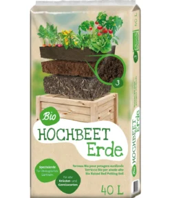 Floragard Hochbeet-Set Universal inkl. 540 l Bio-Füllung, ca. B120/H80/T80 cm