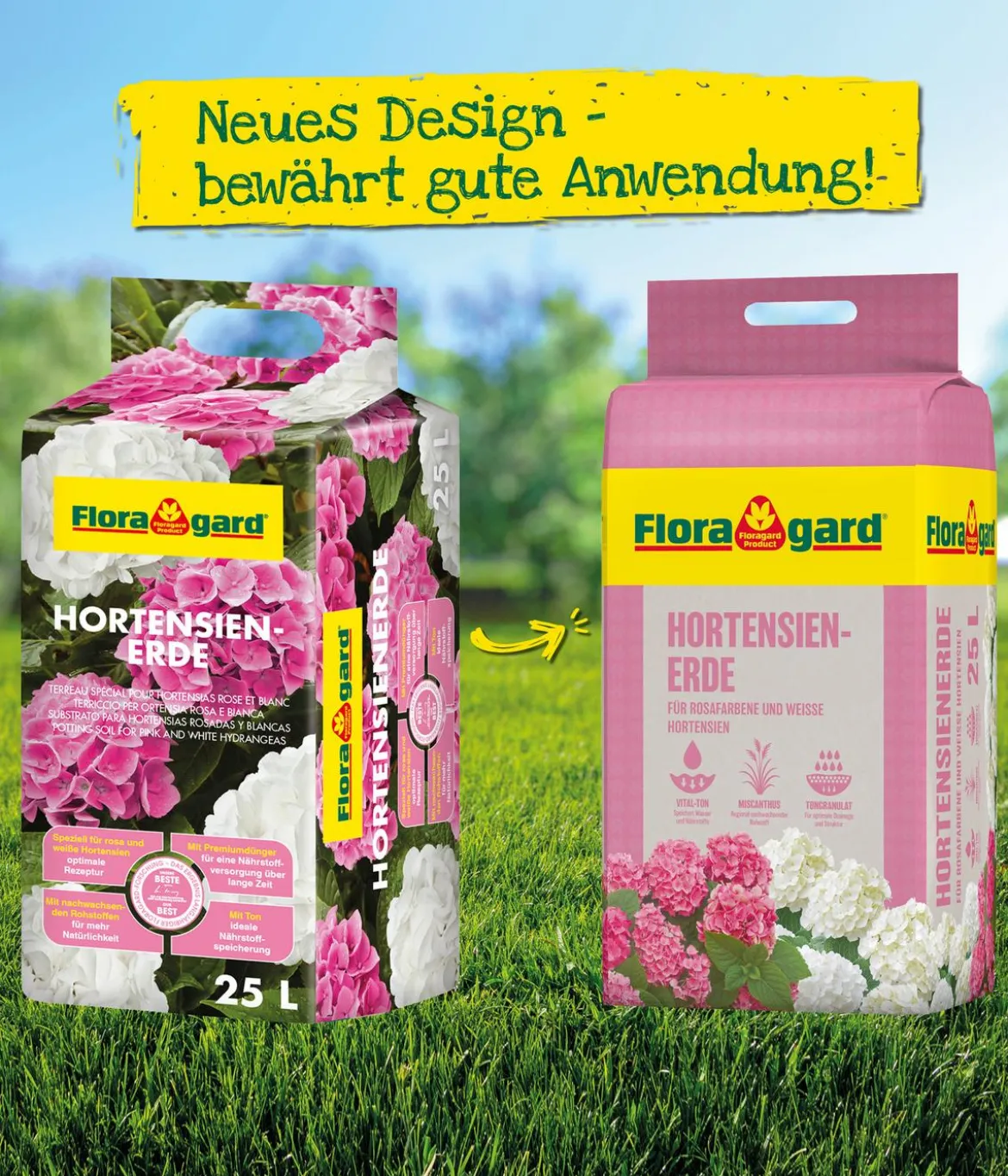 Floragard Hortensienerde, 3 x 25 l
