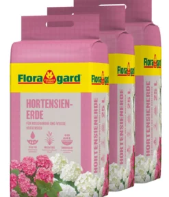 Floragard Hortensienerde, 3 x 25 l