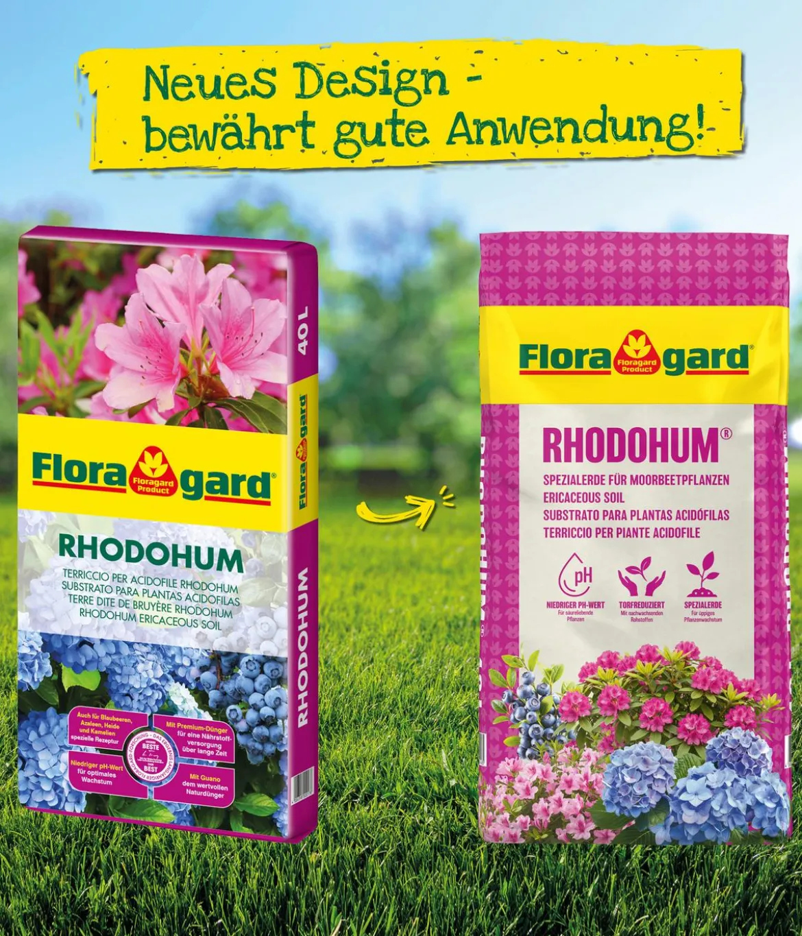 Floragard Rhodohumerde, 4 x 18 l