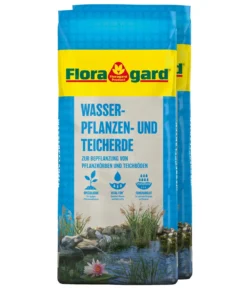 Floragard Wasserpflanzen- und Teicherde, 2 x 18 l