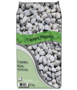 Gandl Carrara Zierkies, 40 - 60 mm, weiss, 25 kg