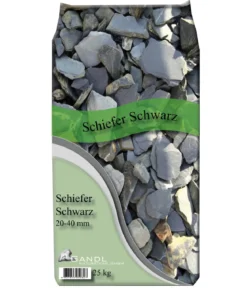 Gandl Schiefer-Plättchen, 20 - 40 mm, schwarz, 25 kg