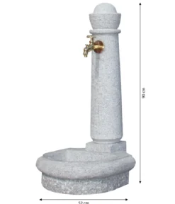 GARANTIA Kunststoff-Gartenbrunnen Venezia, 44 x 52 x 90 cm