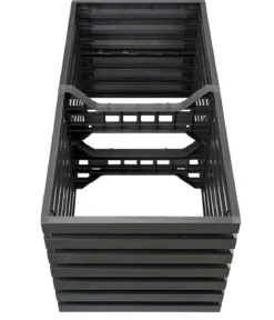 GARANTIA Kunststoff-Hochbeet Skyline L, grau, ca. B161/H75/T80 cm