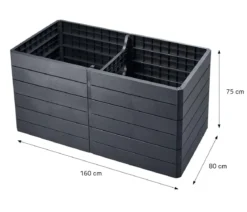Garantia Kunststoff-Hochbeet Ergo Quadro Stone inkl. Wassersparsystem