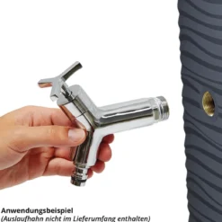 Garantia Natura 2in1 Regenspeicher, 350 l, dunkelgrau