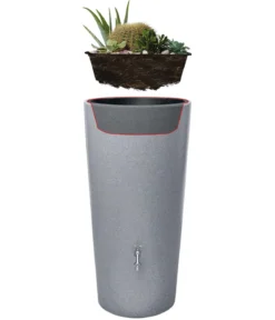 GARANTIA Stone 2in1 Regenspeicher, silver, ca. 210 l