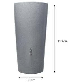 GARANTIA Stone 2in1 Regenspeicher, silver, ca. 210 l