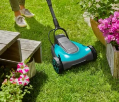 GARDENA Akku-Rasenmäher-Set HandyMower 22/18V P4A, ca. B34,5/H126/T38,5 cm