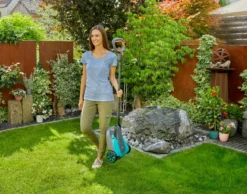 GARDENA Akku-Rasenmäher-Set HandyMower 22/18V P4A, ca. B34,5/H126/T38,5 cm