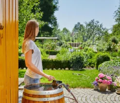 GARDENA Akku-Regenfasspumpe 2000/2 Set, ca. B14/H60/T14 cm