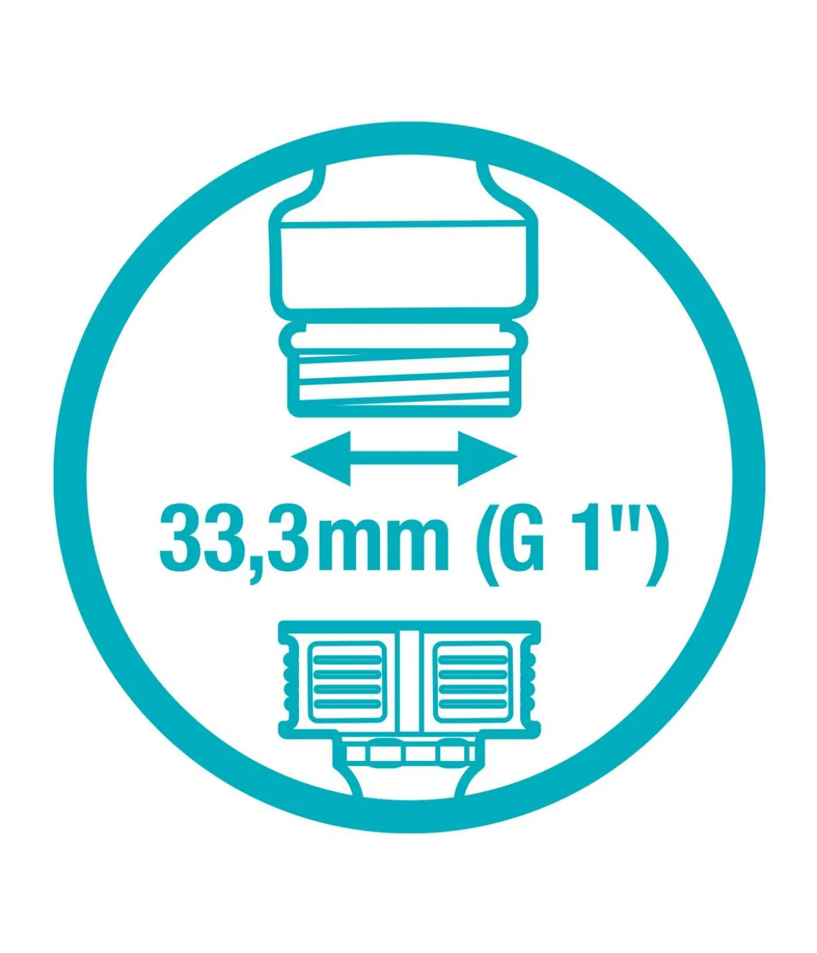 GARDENA Hahnverbinder, 33,3 mm (G 1")