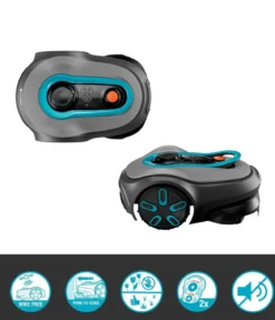 GARDENA kabelloser Mähroboter smart SILENO free 800 m² Set, ca. B43/H63/T26 cm