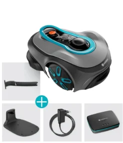 GARDENA kabelloser Mähroboter smart SILENO free 800 m² Set, ca. B43/H63/T26 cm