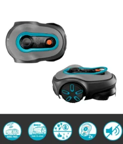GARDENA kabelloser Mähroboter smart SILENO free 1.200 m² Set, ca. B43/H63/T26 cm