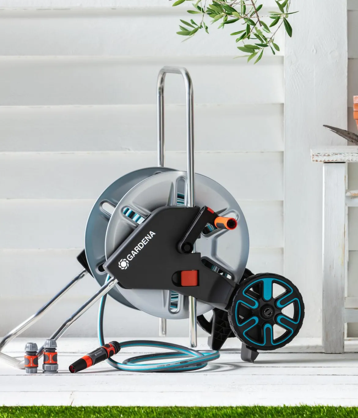 GARDENA Metall-Schlauchwagen-Set CleverRoll M