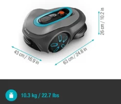 GARDENA Mähroboter smart SILENO max 1.500 m², ca. B43/H63/T26 cm