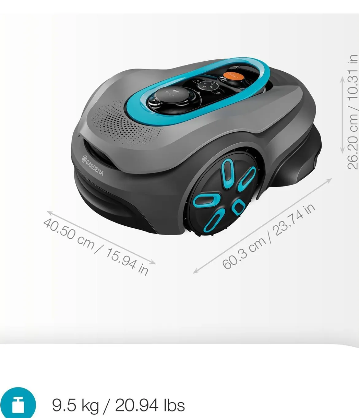 GARDENA Mähroboter smart SILENO sense 600 m², ca. B60,3/H26,2/T40,5 cm