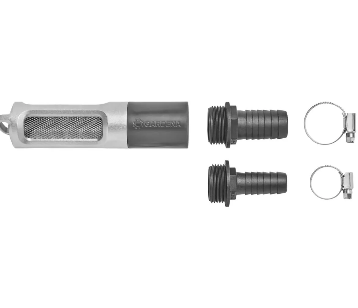 GARDENA Saugfilter mit Rückflussstop 19 mm (3/4'')/25 mm (1''), ca. B3,9/H22/T3,9 cm