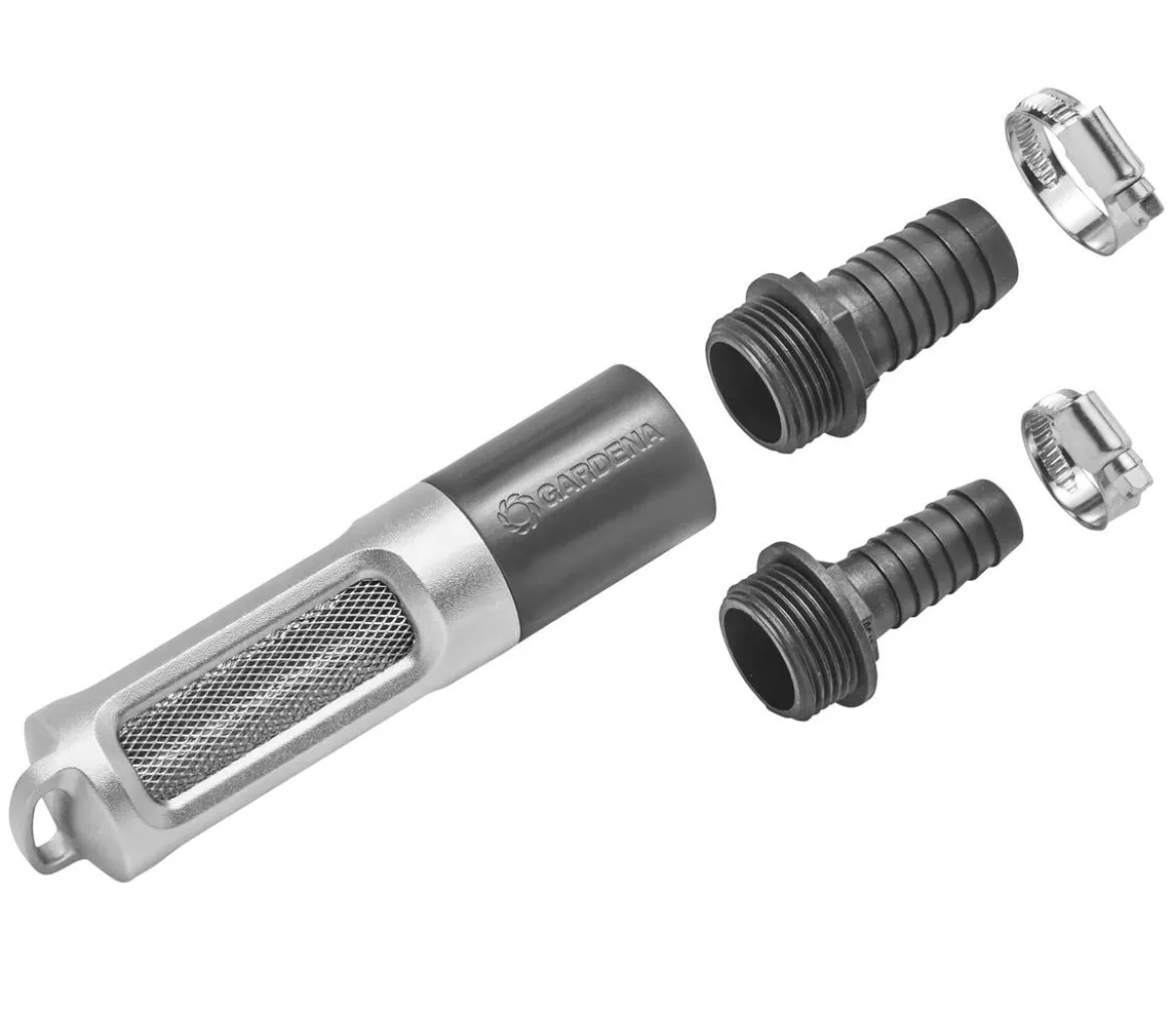 GARDENA Saugfilter mit Rückflussstop 19 mm (3/4'')/25 mm (1''), ca. B3,9/H22/T3,9 cm