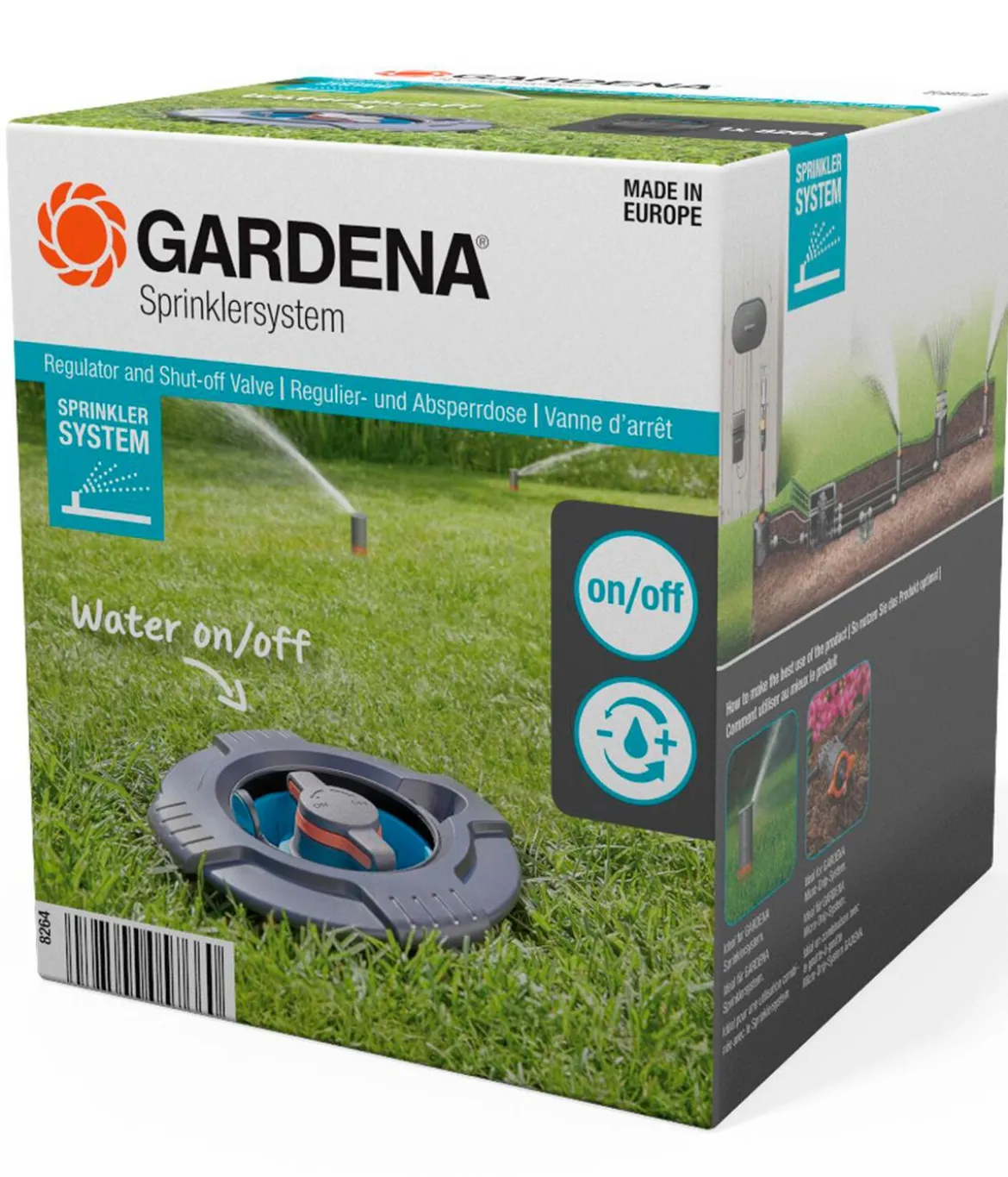 GARDENA Sprinklersystem Regulier- und Absperrdose