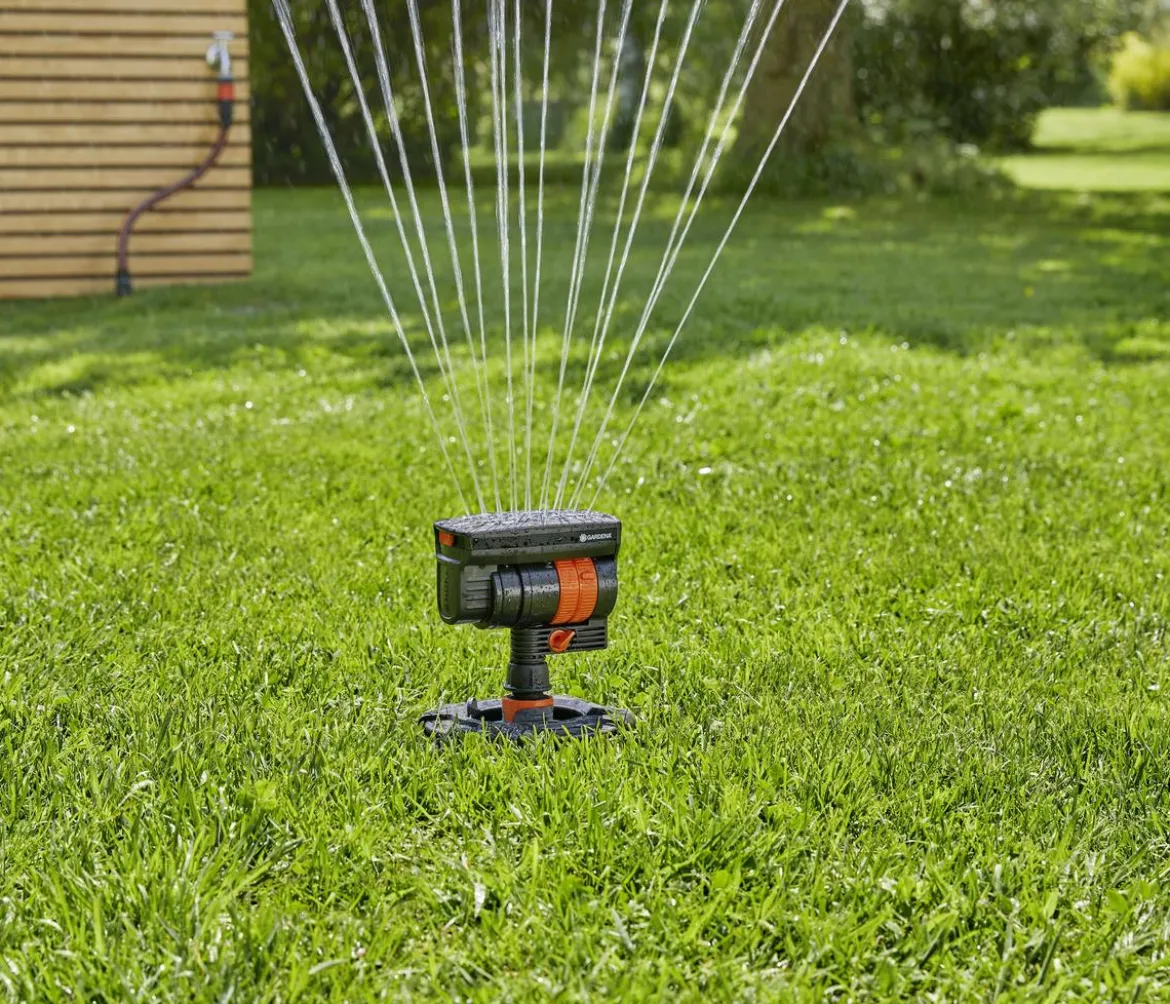 GARDENA Sprinklersystem Start-Set Pipeline mit Viereckregner, 13-teilig
