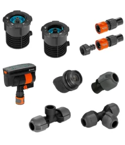 GARDENA Sprinklersystem Start-Set Pipeline mit Viereckregner, 13-teilig