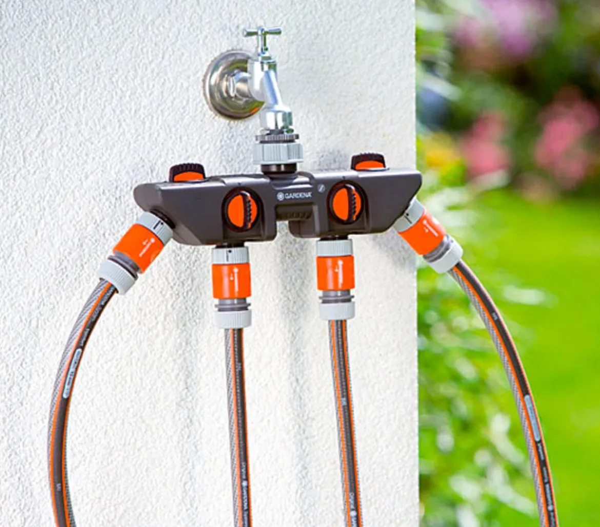 GARDENA 4-Wege-Verteiler für Gartenschläuche