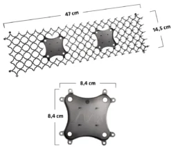 Gardigo Tier-Barrierestreifen, ca. B47/T15 cm, 6er-Set