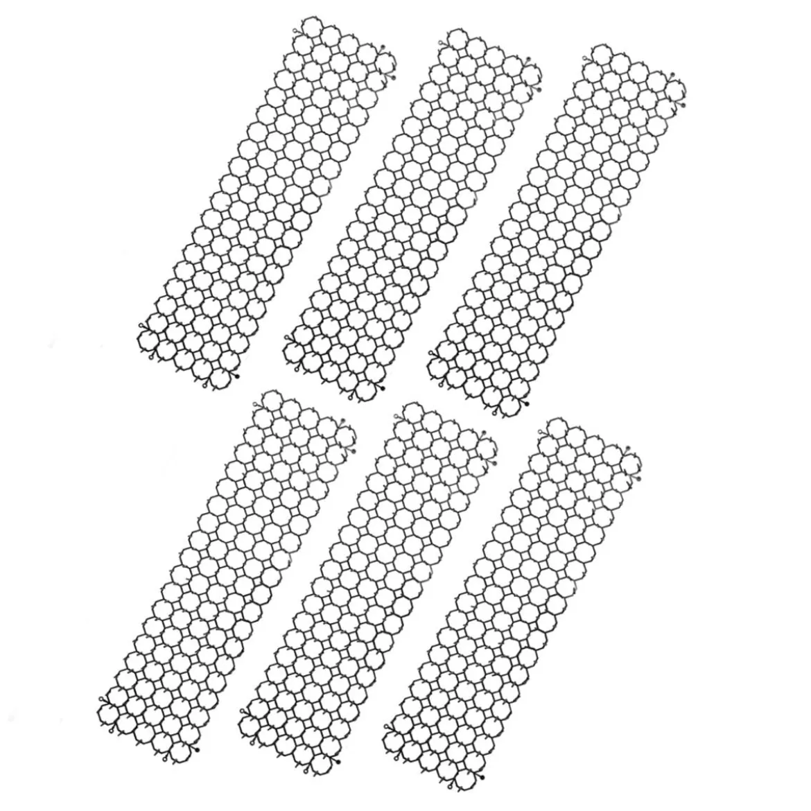 Gardigo Tier-Barrierestreifen, ca. B47/T15 cm, 6er-Set