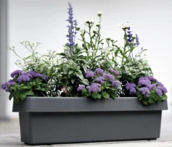 Geli Kunststoff-Blumenkasten Viva, inkl. Bewässerungssystem, rechteckig