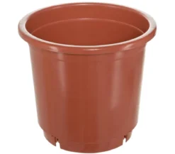 Geli Kunststoff-Containertopf Fiore, rund, terrakotta